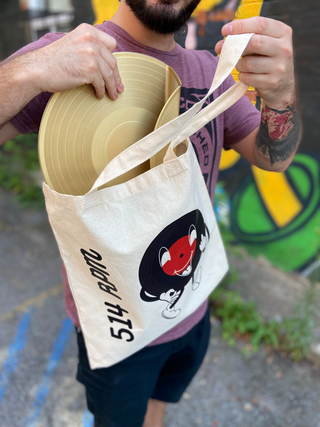 Unique Handmade Totebag by 514rpm, Crafted with Care and Style