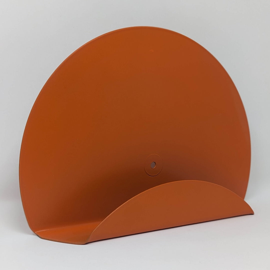 Stylish eco-friendly desk stand for treasured vinyl albums.