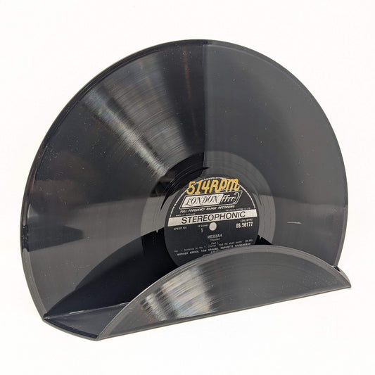 Vinyl record display wall mounted black vintage decoration shelf