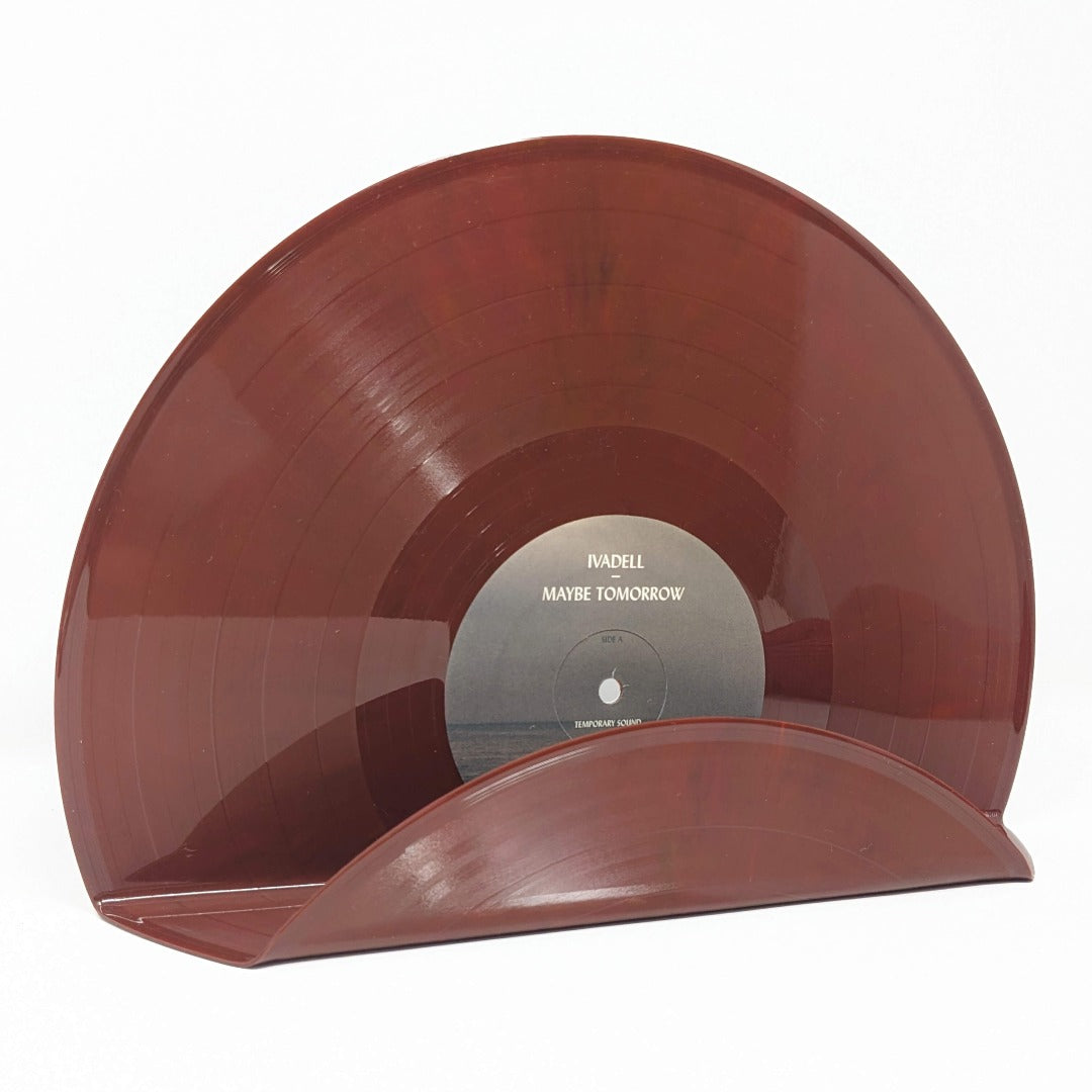 Vinyl Record Display - brown
