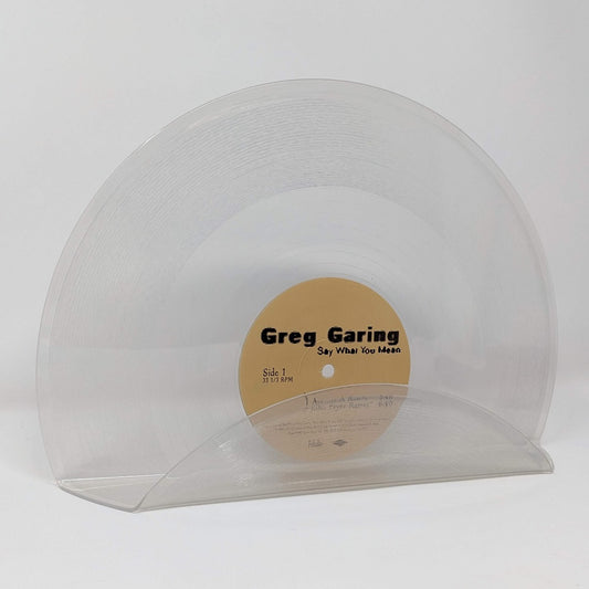 Vinyl Record Display - clear