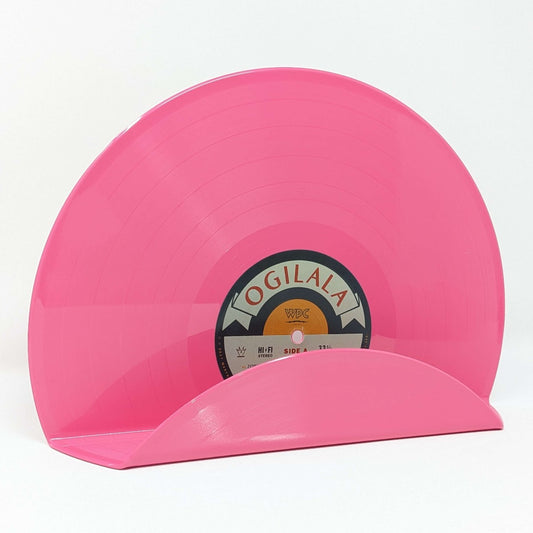 Pink Vinyl Record Wall Art Display