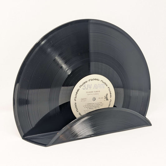 Vinyl record display wall mounted black vintage decoration shelf