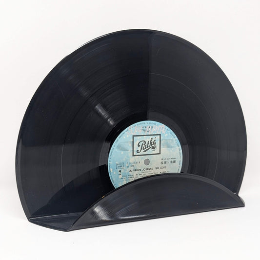Vinyl record display wall mounted black vintage decoration shelf